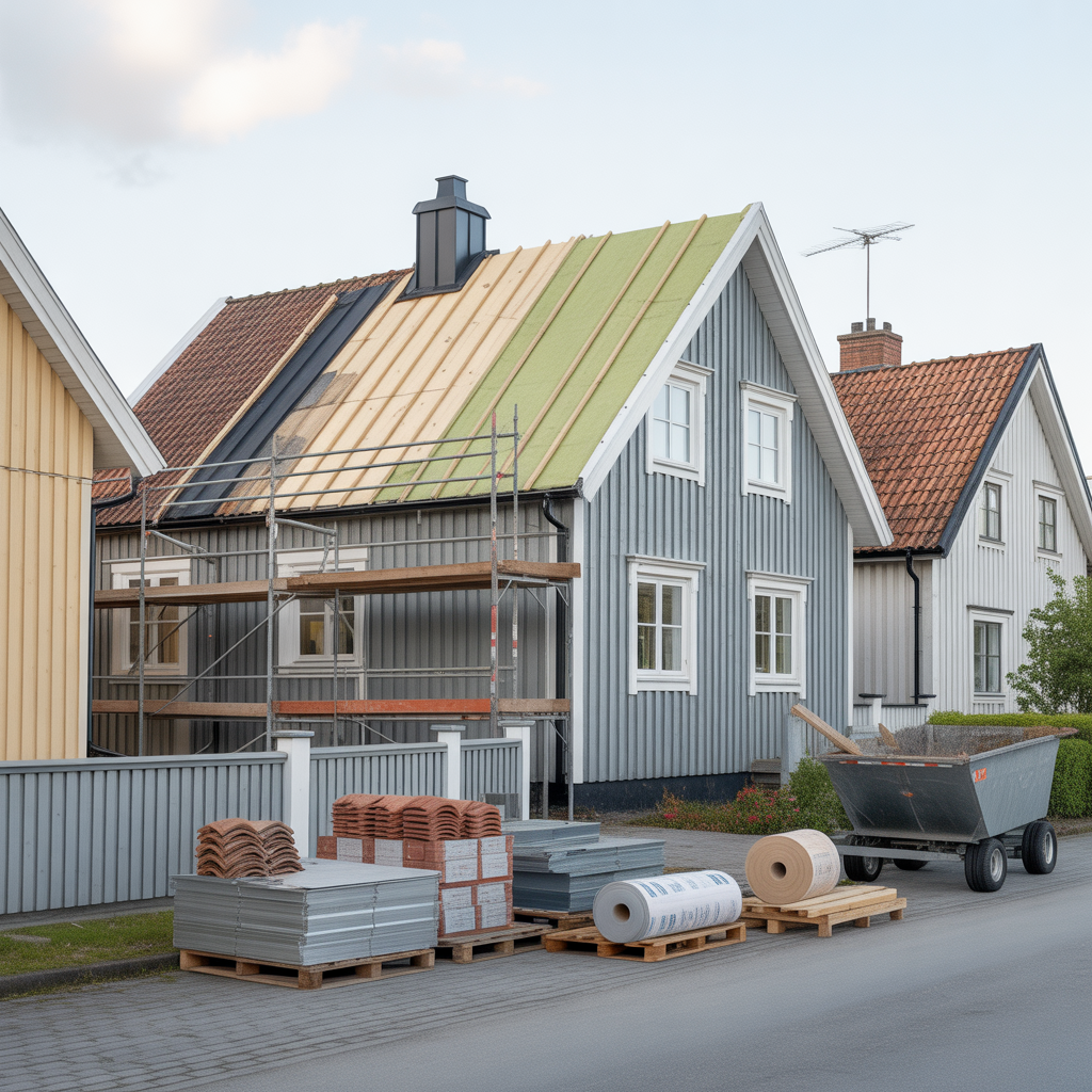 kostnad for takbyte 2025 prisexempel och budgettips