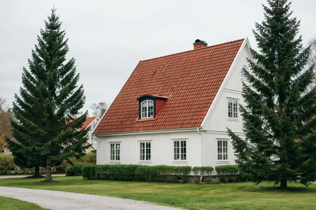 taktv tt och impregnering av tegeltak p villa i rby
